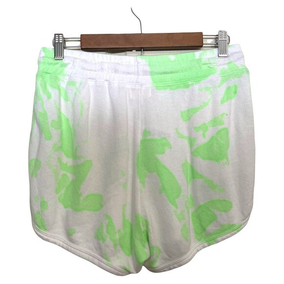 Sundry Women's NWOT Green Dolphin Tie Dye Terry Drawstring Pockets Shorts Large - Picture 8 of 8